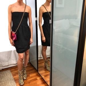 Fendi wool-blend strapless dress